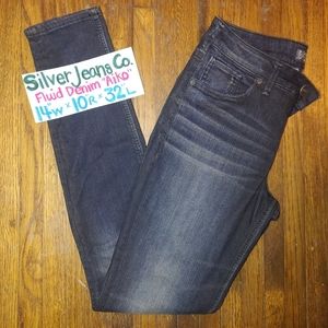 Silver Jeans Dark Blue Aiko High super Skinny 28W
